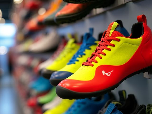 De uitgebreide klimschoenenwand