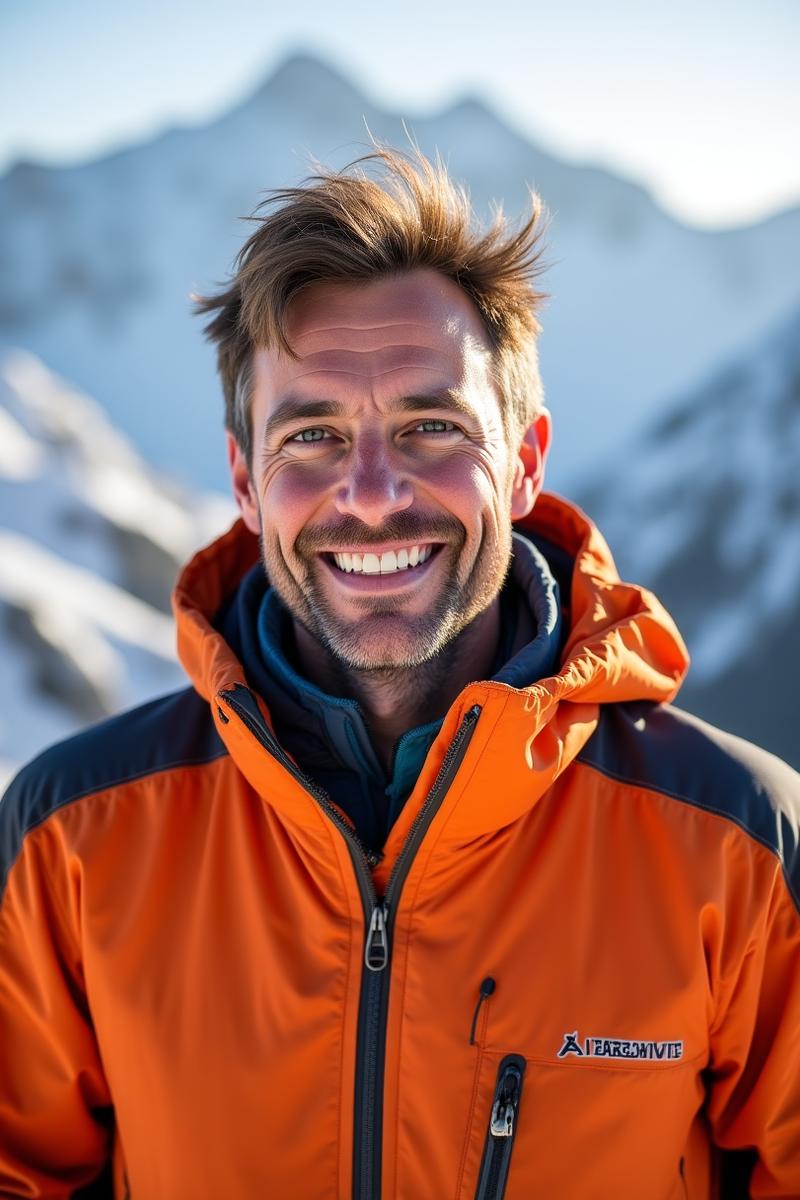 Harnold Achlaouchi in de bergen